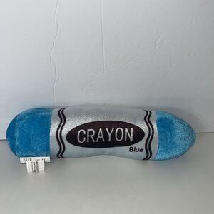 The Toy Factory Blue Crayon Plush 10”